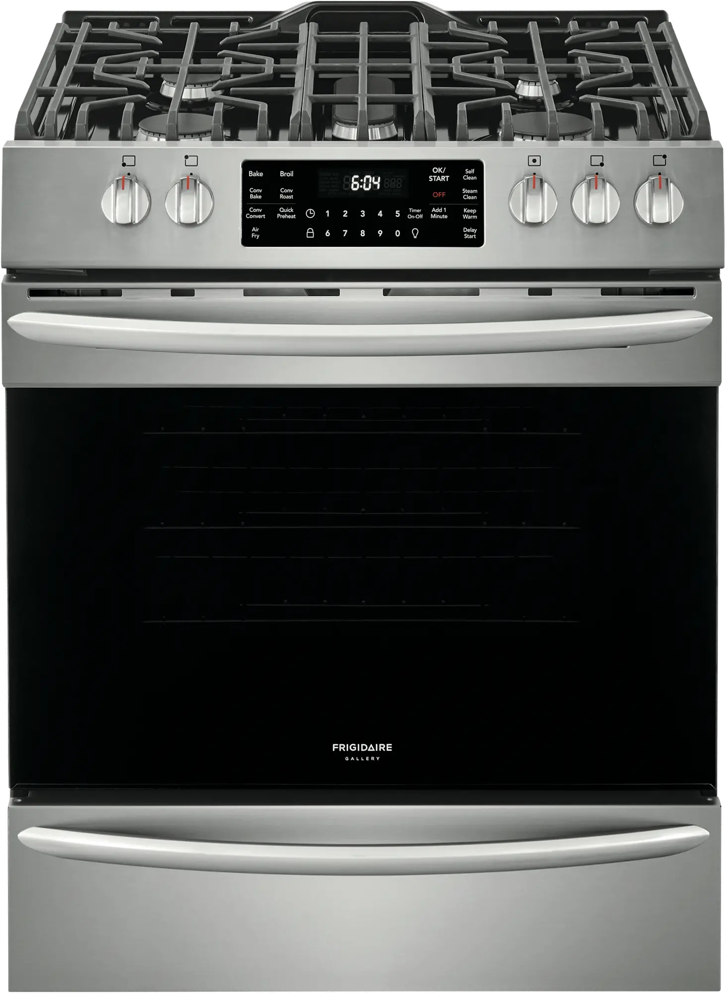 FGGH3047VF Frigidaire Gallery 30 Inch Gas Range with Air Fry - 5.6 cu. ft. Stainless Steel-1