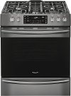 FGGH3047VD Frigidaire Gallery 5.6 cu. ft. Gas Slide-in Range with Convection Cooking - 30 Inch Black Stainless Steel