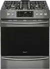 FGGH3047VD Frigidaire Gallery 5.6 cu. ft. Gas Slide-in Range with Convection Cooking - 30 Inch Black Stainless Steel