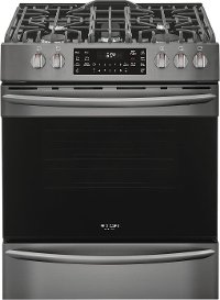 FGGH3047VD Frigidaire Gallery 5.6 cu. ft. Gas Slide-in Range with Convection Cooking - 30 Inch Black Stainless Steel