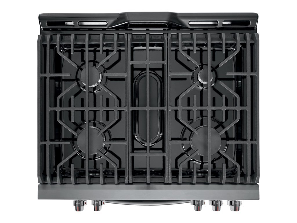 FGGH3047VD Frigidaire Gallery 5.6 cu. ft. Gas Slide-in Range with Convection Cooking - 30 Inch Black Stainless Steel-3