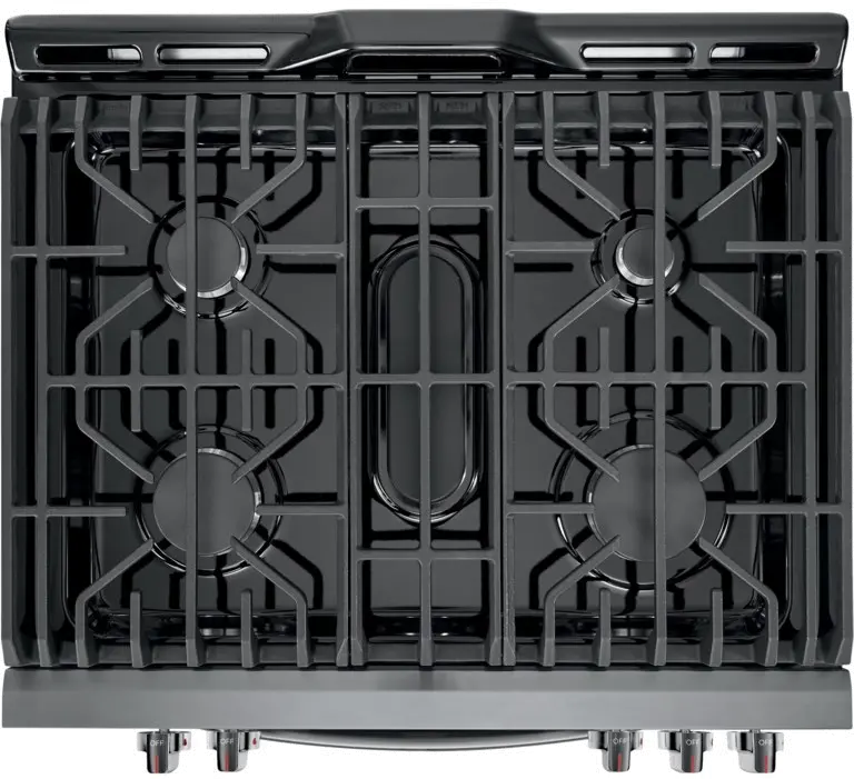 FGGH3047VD Frigidaire Gallery 5.6 cu. ft. Gas Slide-in Range with Convection Cooking - 30 Inch Black Stainless Steel-3