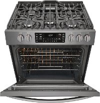 FGGH3047VD Frigidaire Gallery 5.6 cu. ft. Gas Slide-in Range with Convection Cooking - 30 Inch Black Stainless Steel-5
