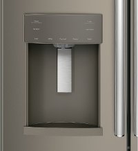 GYS22GMNES GE Counter Depth French Door Refrigerator - 22.2 cu. ft., 36 Inch Black Stainless Steel-3