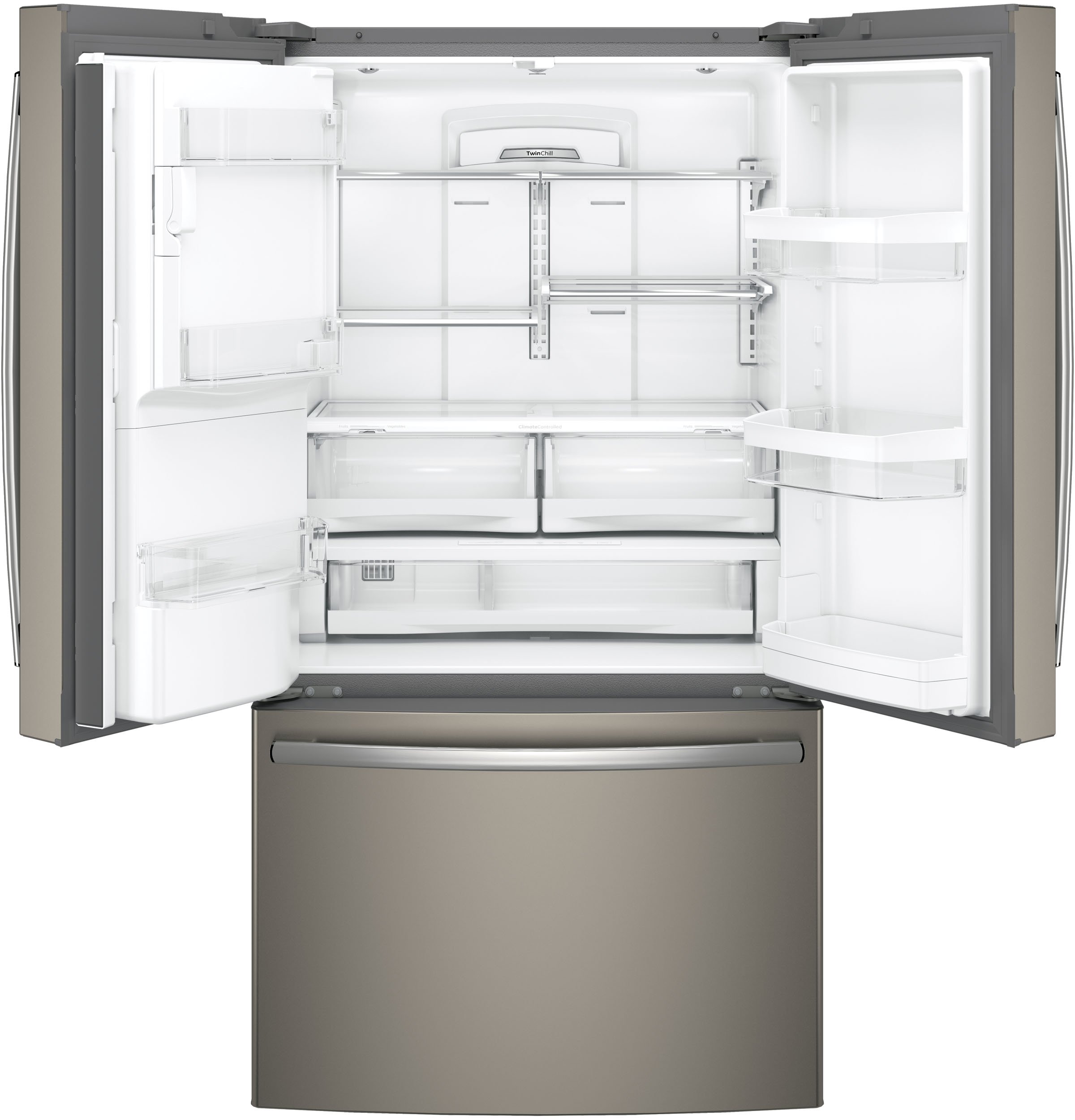 GYS22GMNES GE Counter Depth French Door Refrigerator - 22.2 cu. ft., 36 Inch Slate-4