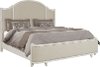 Clearance Country Linen and White Queen Upholstered Bed - Chapel Hill