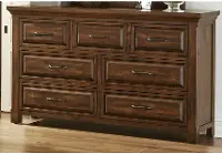Rustic Chestnut Brown Dresser - Hillcrest