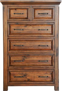 Rustic Chestnut Brown Chest of Drawers - Hillcrest