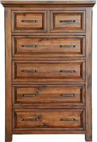 Rustic Chestnut Brown Chest of Drawers - Hillcrest