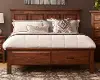 Clearance Hillcrest Brown Queen Storage Bed