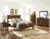 Rustic Brown 4 Piece Queen Bedroom Set - Hill Crest
