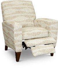 28-431/F168036 Sandstone Beige Push Back High Leg Recliner - Scarlett-2