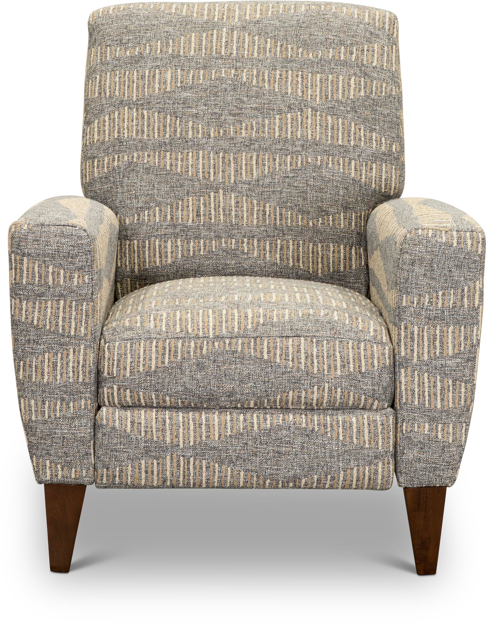 28-431/F168068 Cobblestone Beige and Gray Push Back High Leg Recliner - Scarlett-1