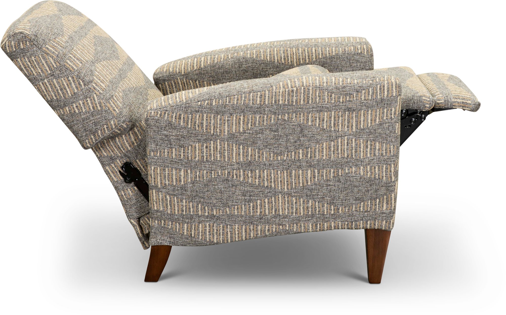 28-431/F168068 Cobblestone Beige and Gray Push Back High Leg Recliner - Scarlett-3