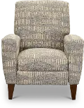 28-431/F168068 Scarlett Cobblestone Beige and Gray Push Back High Leg Recliner
