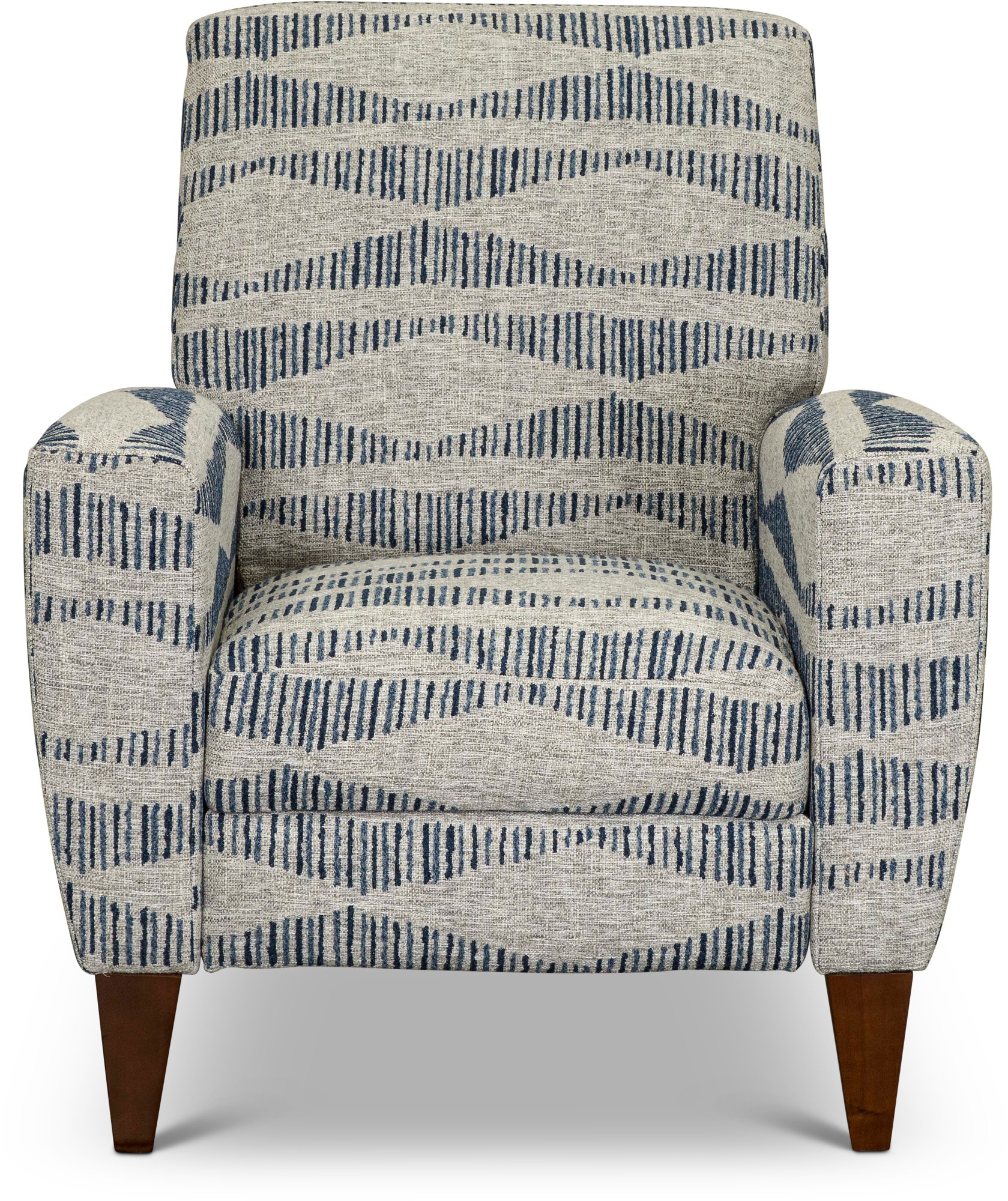 28-431/F168086 Bluestone Gray and Blue Push Back High Leg Recliner - Scarlett-1
