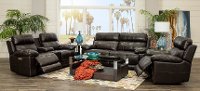 Chocolate Brown Leather-Match Power Recliner - Integrity-4