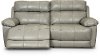 Clearance Slate Gray Leather-Match Power Reclining Sofa - Integrity