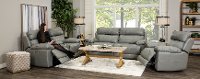 Slate Gray Leather-Match Power Reclining Console Loveseat - integrity-3