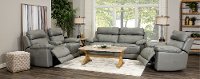 Slate Gray Leather-Match Power Reclining Console Loveseat - integrity-5
