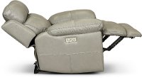 Slate Gray Leather-Match Power Recliner - Integrity-2