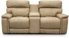 Putty Leather-Match Power Reclining Console Loveseat - Integrity