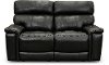 Onyx Leather-Match Power Reclining Loveseat - Integrity