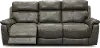 Integrity Graphite Gray Leather-Match Power Reclining Sofa