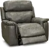 Clearance Integrity Graphite Gray Leather-Match Power Recliner