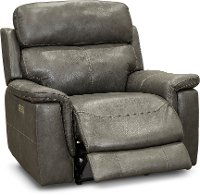 Graphite Gray Leather-Match Power Recliner - Integrity