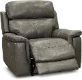 Integrity Graphite Gray Leather-Match Power Recliner