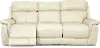 Clearance Integrity Pearl White Leather-Match Power Reclining Sofa
