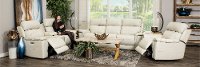 Pearl Leather-Match Power Reclining Console Loveseat - Integrity-3