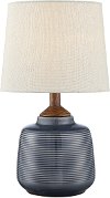 17 Inch Blue Ceramic Table Lamp - Lismore