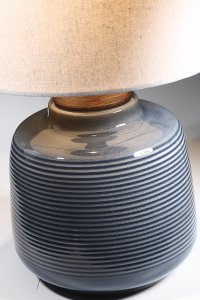 17 Inch Blue Ceramic Table Lamp - Lismore-2