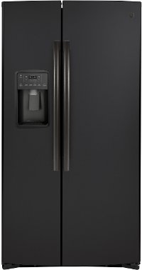 GZS22IENDS GE 21.8 cu. ft. Side by Side Counter Depth Refrigerator - 36 Inch Black