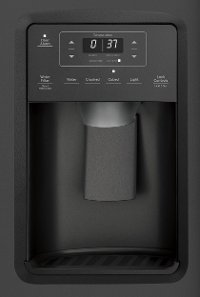 GZS22IENDS GE 21.8 cu. ft. Side by Side Counter Depth Refrigerator - 36 Inch Black-2