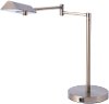 Chrome Metal LED Desk Lamp with USB - Pharma