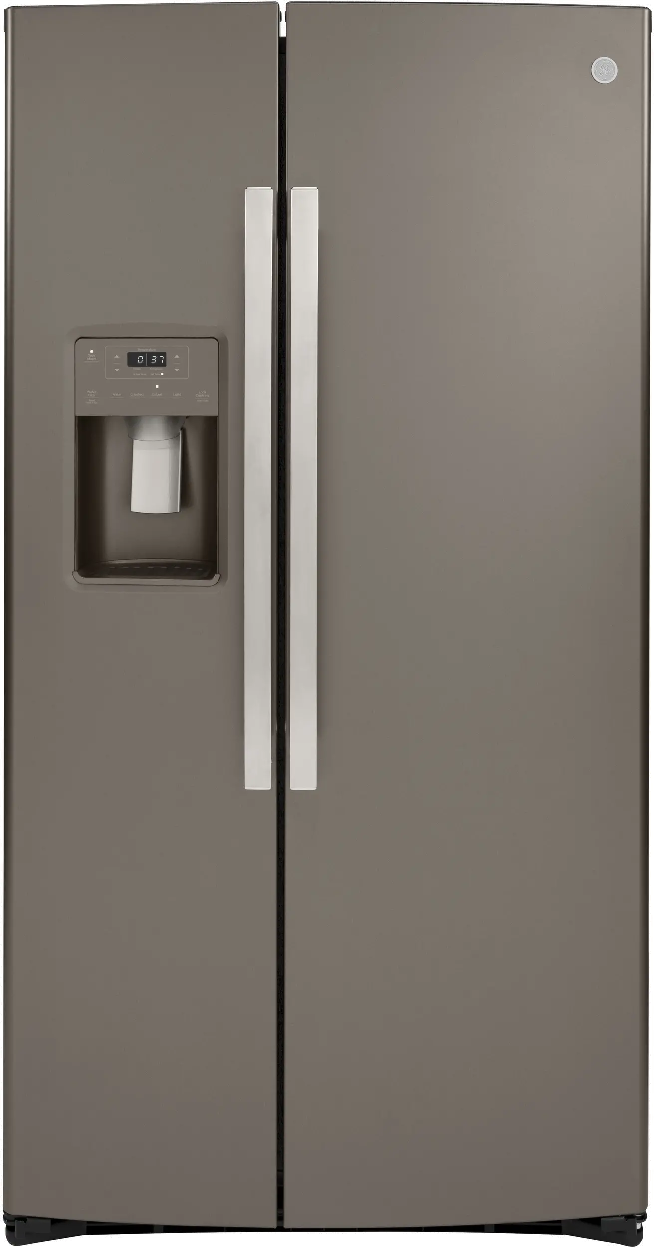 GZS22IMNES GE 21.8 cu ft Side by Side Refrigerator - Counter Depth Slate-1