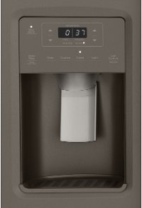 GZS22IMNES GE 21.8 cu. ft. Side by Side Counter Depth Refrigerator - 36 Inch Black Stainless Steel-3