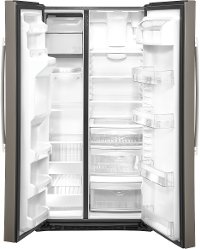 GZS22IMNES GE 21.8 cu. ft. Side by Side Counter Depth Refrigerator - 36 Inch Black Stainless Steel-4