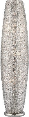 Modern Polished Nickel Metal Floor Lamp - Masura