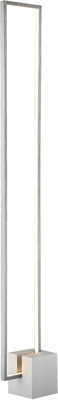 Modern Aluminum and Cement LED Floor Lamp - Fantica