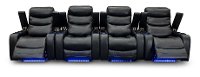 Black 4 Piece Power Home Theater Seating - Cinema-3