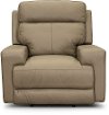 Moon Tan Leather-Match Power Recliner - Solana