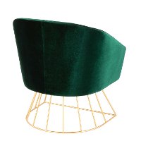 CH-CNRY-AU+GN Emerald Green Velvet Contemporary Tub Chair - Canary-3