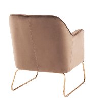 CHR-DANIELLASL-AUBN Espresso Velvet Contemporary Accent Chair - Campania-3