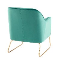 CHR-DANIELLASL-AUGN Green Velvet Contemporary Accent Chair - Campania-3