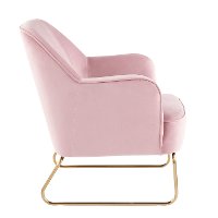 CHR-DANIELLASL-AUPK Blush Pink Velvet Contemporary Accent Chair - Campania-2