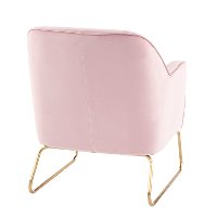 CHR-DANIELLASL-AUPK Blush Pink Velvet Contemporary Accent Chair - Campania-3